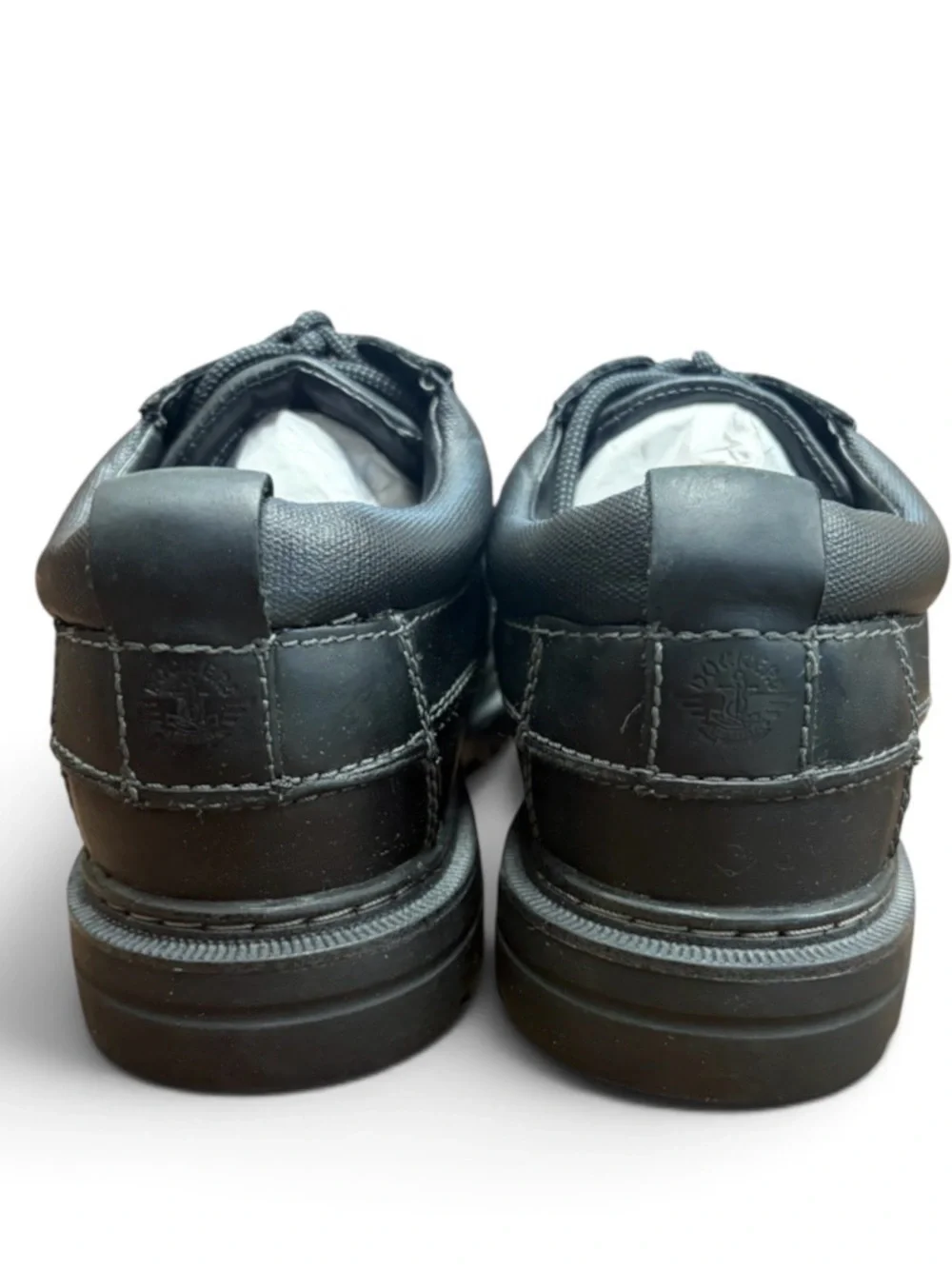 Classic Men's Black Lace-Up Work Shoes